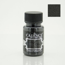 Акрилова фарба металік для скла та кераміки Cadence Dora Glass Metallic Porcelain Paint, 50 мл, № 3131 Чорний