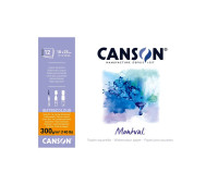 Альбом (блок) для акварели Canson Montval 300 г/м2 18x25 см, 12 листов
