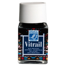 Вітражна фарба Vitrail 50 мл №465 Синій чорний