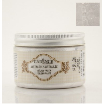 Текстурная паста для ткани металлик Fabric Metallic Relief Past Cadence, 150 мл, Шампань