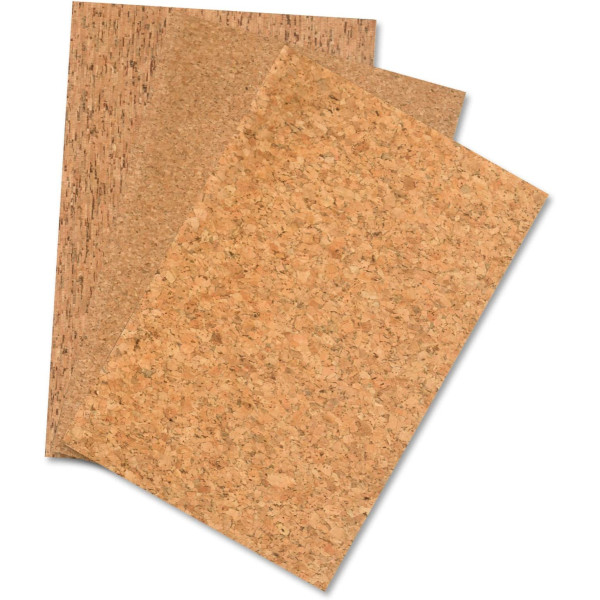 Бумага для творчества Folia Korkpapeir Пробочная доска, 20x30 см, 3 листа
