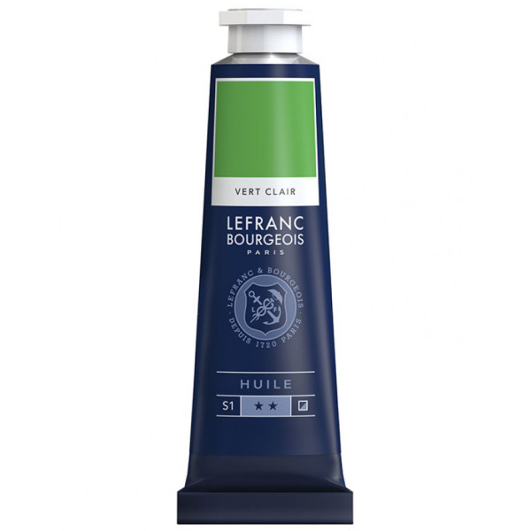 Фарба олійна Lefranc Fine 40 мл №556 Light green (Світло-зелений) арт. 810029