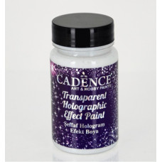 Паста акриловая глянцевая с блестками Cadence Transparent Holographic, 90 мл