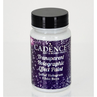 Паста акриловая глянцевая с блестками Cadence Transparent Holographic, 90 мл