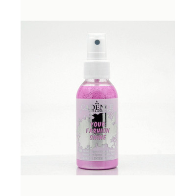 Фарба по тканині спрей перламутрова Cadence Your Fashion Spray 100 мл, Рожевий