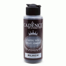 Пудра для ногтей бархатная, Cadence 120 мл Черный арт CA01211_B