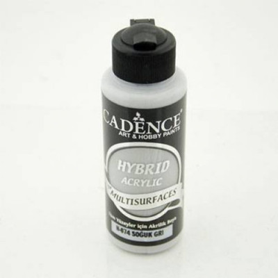 Універсальна акрилова фарба Hybrid Acrylic for Multisurfaces Cadence № 74, 120 мл, Cool Gray Холодний сірий