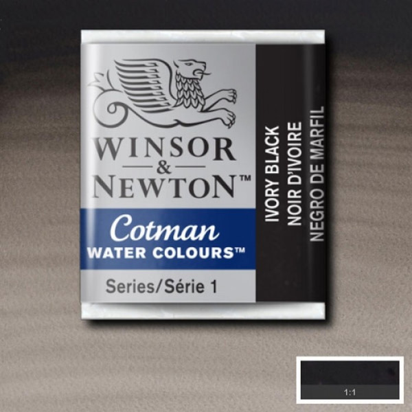 Акварельная краска Winsor Newton Cotman Half Pan, № 331 Слоновая кость