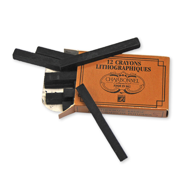 Пастель для літографії Charbonnel Lithography drawing 12 litho crayons, № 4 арт. 331134