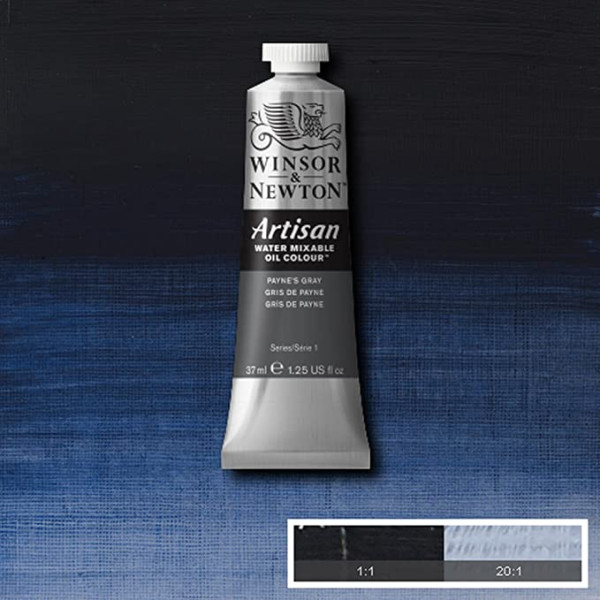 Фарба масляна Winsor водорозчинна Artisan 37 мл №465 Payne's gray (сірий) арт. 1514465