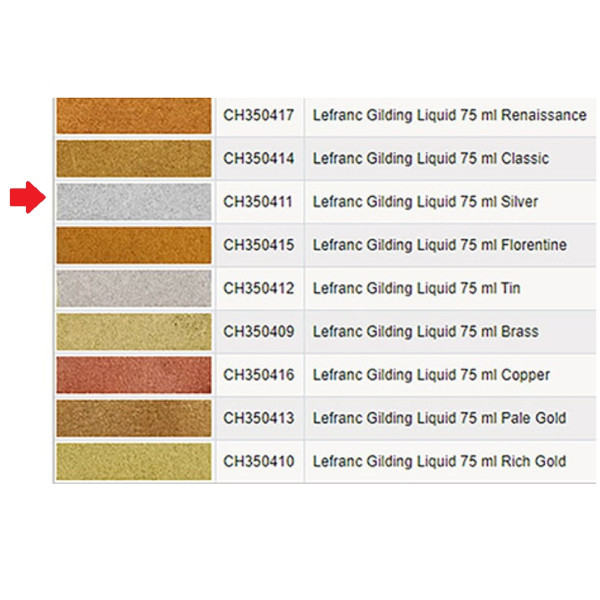 Рідка позолота Gilding liquid 75 мл Silver