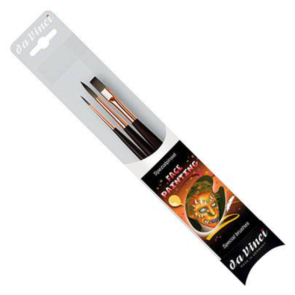 Пензлі для гриму в блістері daVinci Fase brash