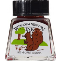 Туш художня Winsor Newton Drawing Inks 14 мл №074 Сієна
