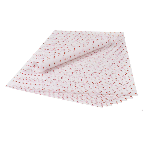 Калька прозора Folia Transparent paper Young 115 гр, 50x70 см, Hearts Серця