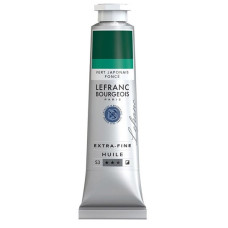 Олійна фарба Lefranc Extra Fine 40 мл № 537 Japanese green deep Японська насичена зелена