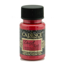Краска по ткани Cadence Dora Textil Metallic Fabric Paint 50 мл Красный