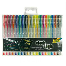 Набор гелевых ручек Folia Gel-Pens Gliter + Metallic, 20 шт