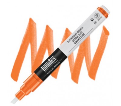 Акриловый маркер Liquitex, 2 мм, №982 Fluorescent Orange Флуоресцентный оранжевый
