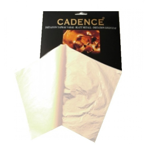 Поталь імітація Cadence Imitation Metal Leaf 14х14 см, 25 шт., Срібло