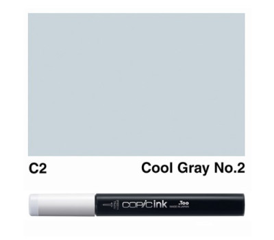 Заправка для маркеров COPIC Ink, C2 Cool gray Холодный серый, 12 мл