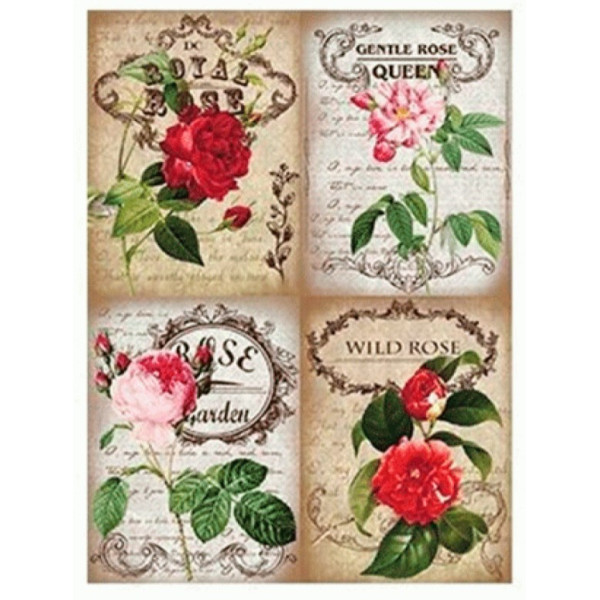Декупажная карта на рисовой бумаге Rice Paper Decoupage Cadence, №377