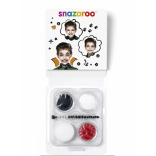 Набір фарб для гриму Mini Face Paint Vampire Universal 3x3, 75 мл, Червоний, Чорний, Білий