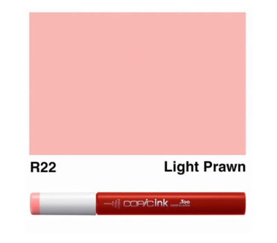 Заправка для маркеров COPIC Ink, R22 Light prawn Розовая креветка, 12 мл