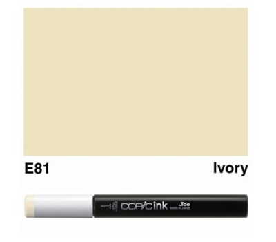 Заправка для маркеров COPIC Ink, E81 Ivory Слоновая кость, 12 мл
