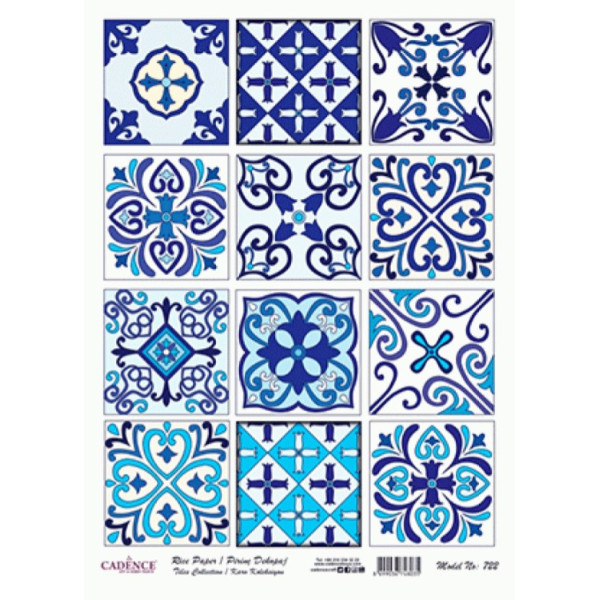 Декупажная карта на рисовой бумаге Rice Paper Decoupage Cadence, №4, №722