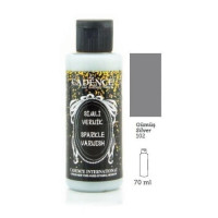 Лак акриловий глянцевий Cadence Sparkle Varnish Silver, 70 мл