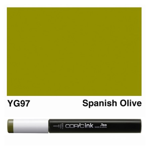 Заправка маркерів COPIC Ink, YG97 Spanish olive Темно-оливковий, 12 мл