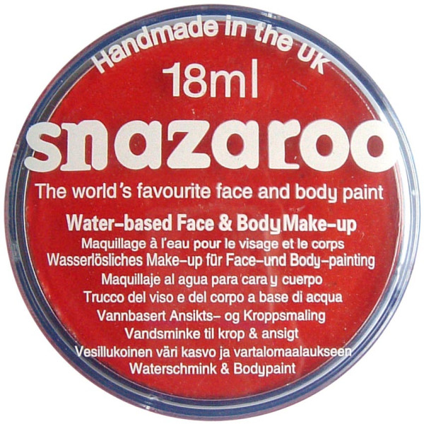 Фарба для гриму Snazaroo Classic 18 мл Червоний Яскравий