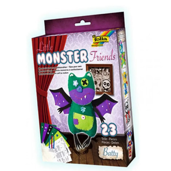 Набір для створення іграшки з фетру Folia Little monster Friends Batty Бетті