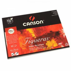 Альбом блок для олії та акрилу Canson Figueras Bloc 290 г/м2, 19x25 см, 10 листів