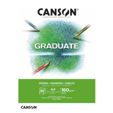 Альбом для ескізів Graduate Dessin Light grain 160 г, 21x29,7 см - A4, 30 аркушів, Canson