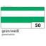 Бумага для дизайна в полоску Folia Photo Mounting Board Stripes 300 г/м2, 50x70 см, №50 Green / White Зелено-белые