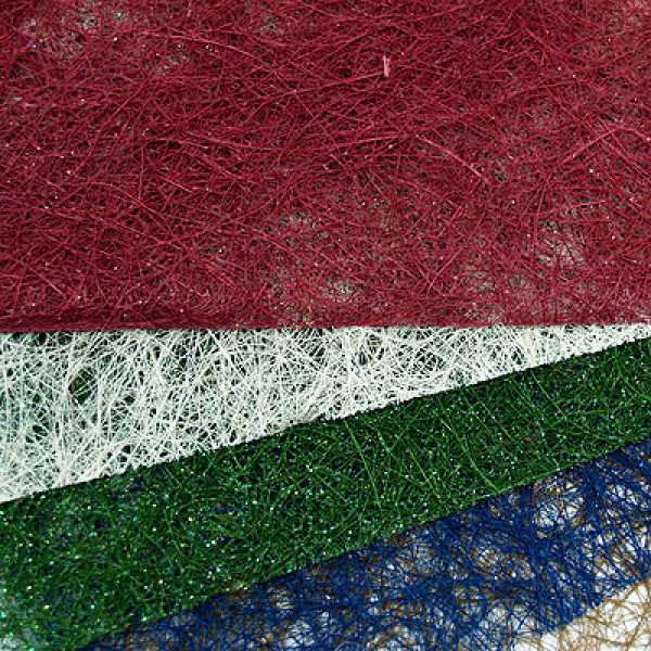 Folia набор сизали Sisal intensive colours with glitter 135 гр, 23x33 см (Ассорти, 5 шт) арт. 860409