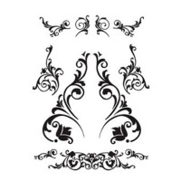 Натирка черно-белая Cadence 17х25 см, R-001