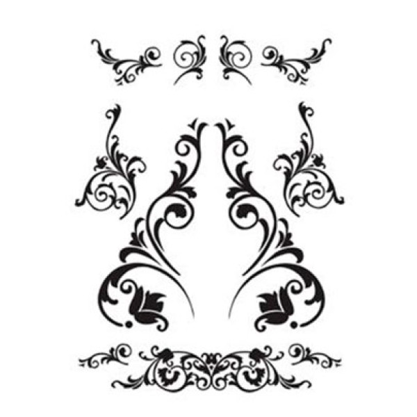 Натирка чорно-біла Cadence 17х25 см, R-001