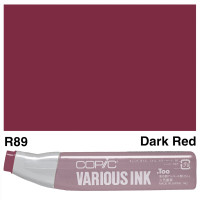 Чорнило для заправки маркерів Copic Various Ink R-89 Dark red Темно-червоний