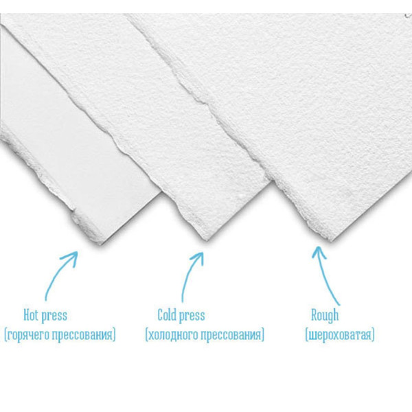 Акварельний папір крупнозернистий St.Cuthberts Mill Saunders Waterford Rough Extra White, 300 г/м2, 56х76 см, Екстра білий