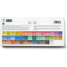 Набор акварельных красок Winsor Newton Cotman Half Pan Studio Set, 45 цветов полукювет в футляре-палитре
