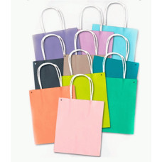 Паперовий крафт пакет Folia Paper Bags, 18x8x21 см, в кольоровому асортименті