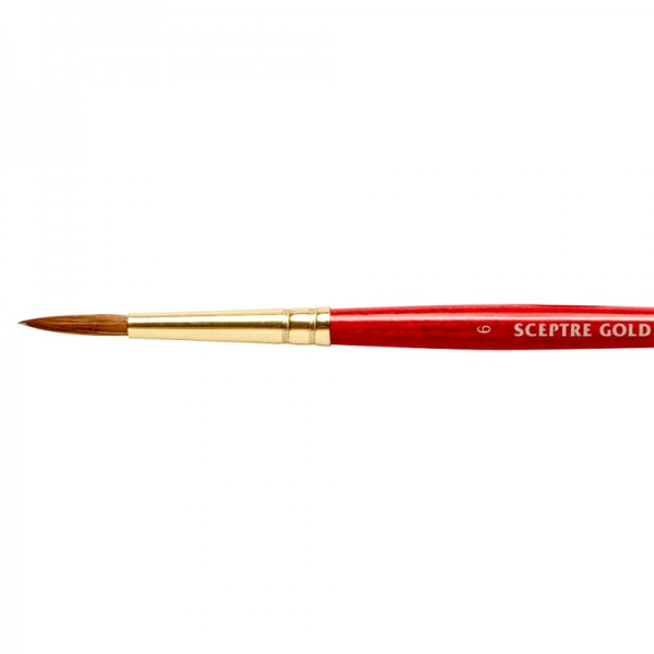 Кисть кругла, міксований ворс Winsor Newton 101 Sceptre Gold II Round, № 6