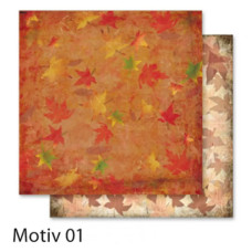 Папір Folia, дизайнерський Design Papers "Autumn" Осінь 190 гр, 30,5x30,5 см №01 Motif 01 арт 10401