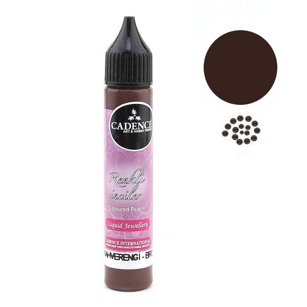 Контур для створення перлин Cadence Colored Pearls, Коричневий, 25 мл