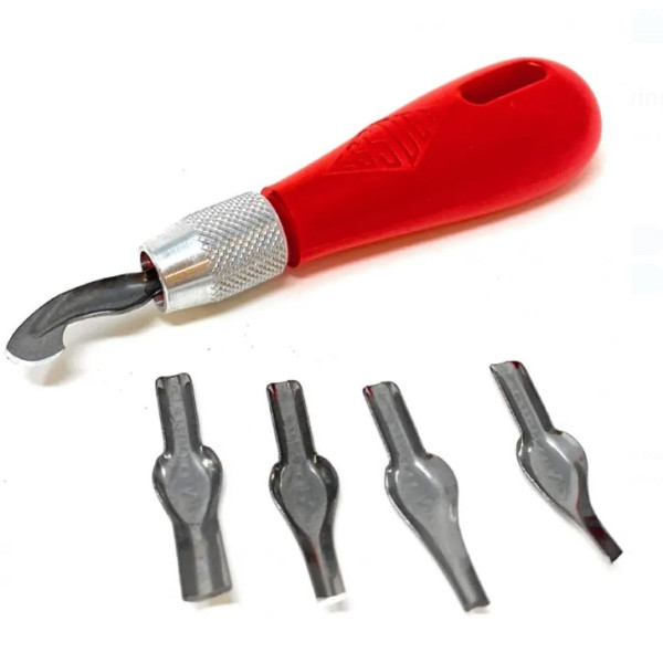 Набір для створення штампів Essdee Lino Cutting and Stamp Carving Kit 3 in 1, 5 різців+2 штампи