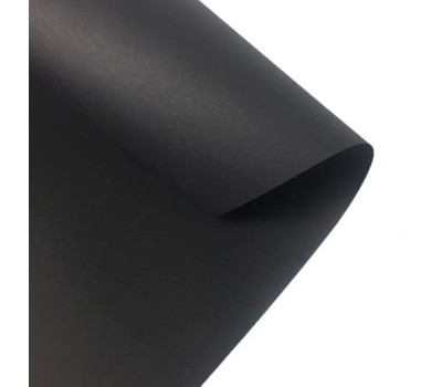 Папір Folia Tinted Paper 130 г/м2, 20х30 см №90 Black Чорний