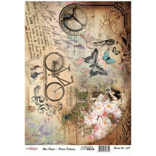 Декупажная карта на рисовой бумаге Rice Paper Decoupage Cadence, №339