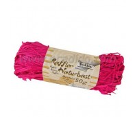 Рафія в мотках Folia Raffia-natural quality 50 гр, № 21 Dark pink Рожево-фіолетовий